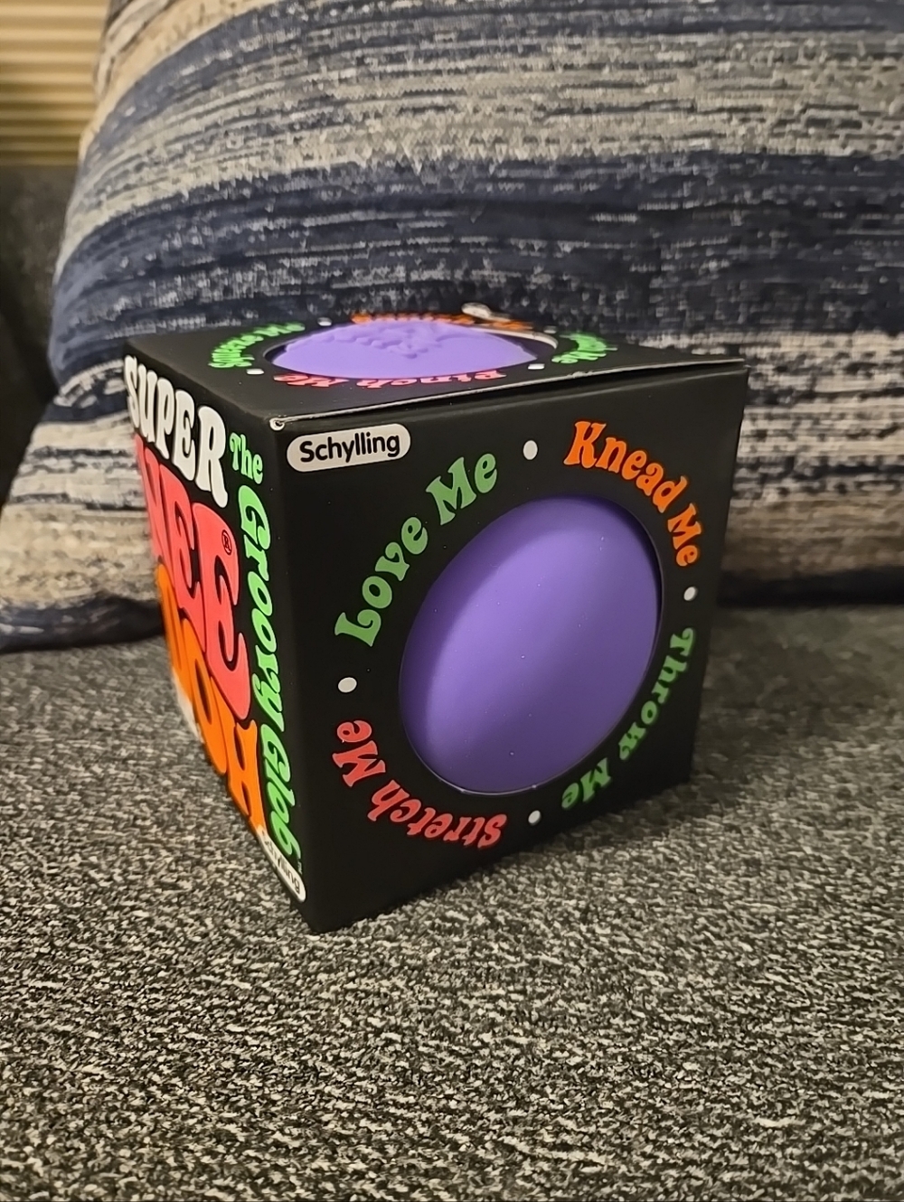Schylling Super Colorful Stress Ball - Purple